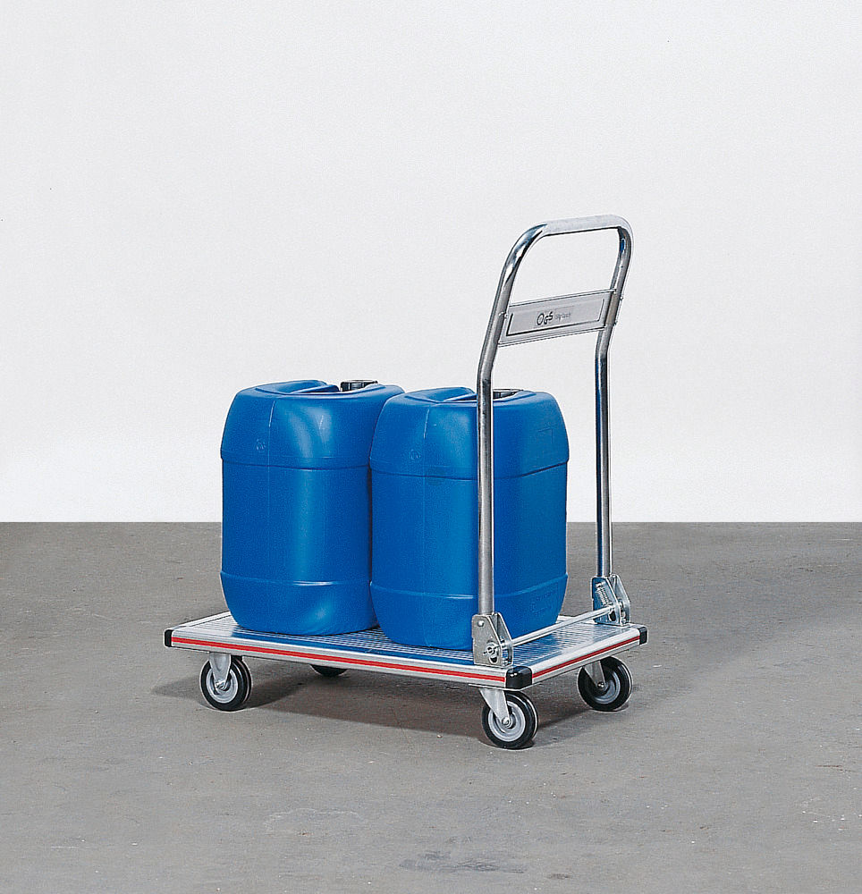 DENIOS Transportwagen NP 15 sa Aluminijumskom Platformom 470 x 750 x 980 mm 164407W