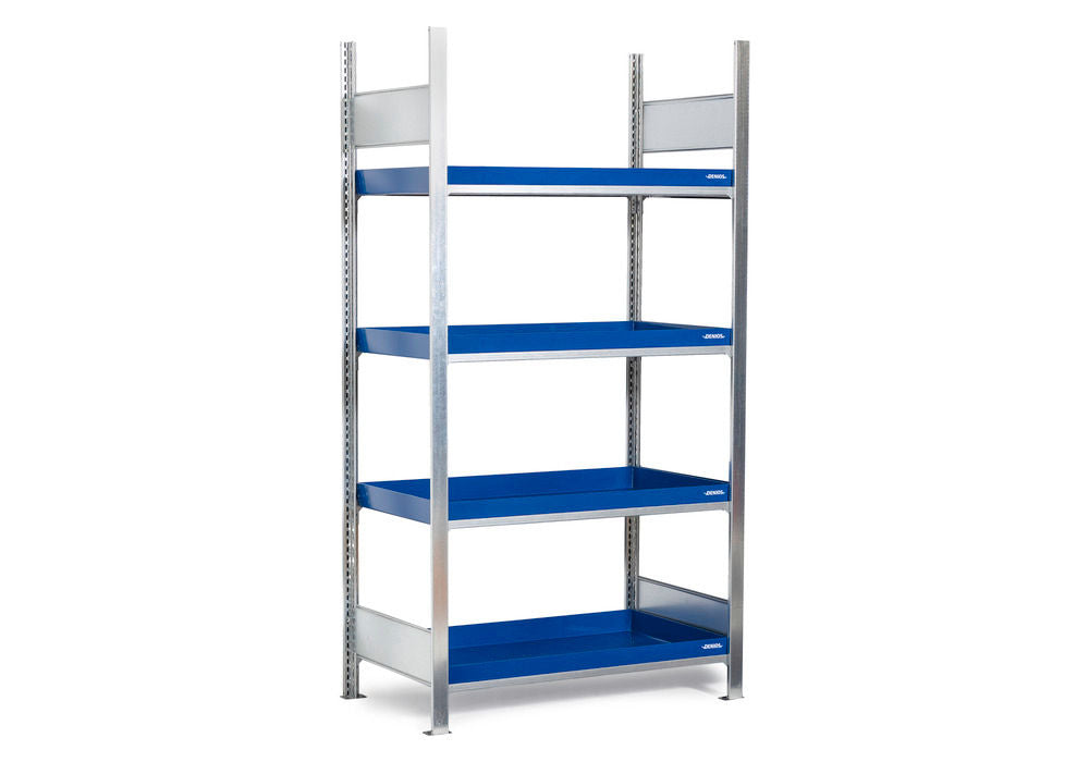 Denios Čelik Regal za Opasne Materije Grundfeld 4 Posude 1060x437x2000mm Sivi