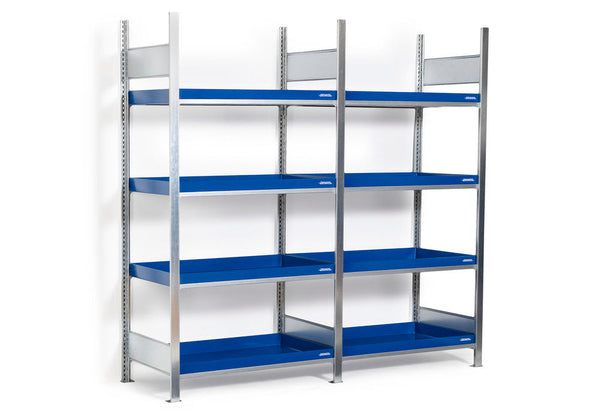 Denios Čelik Regal za Opasne Materije Grundfeld 4 Posude 1060x437x2000mm Sivi