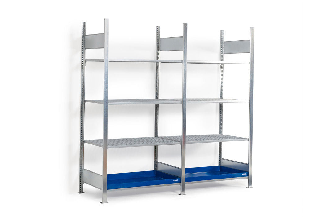 Denios Čelik Regal za Opasne Materije Anbaufeld 3 PE Rešetke 1012x637x2000mm