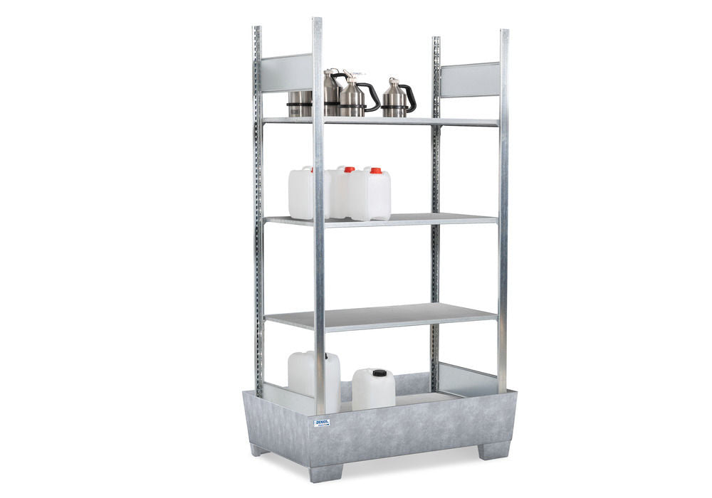 Denios Čelik Regal za Opasne Materije 4 Nivoa 1236x816x2100mm Pocinkovana
