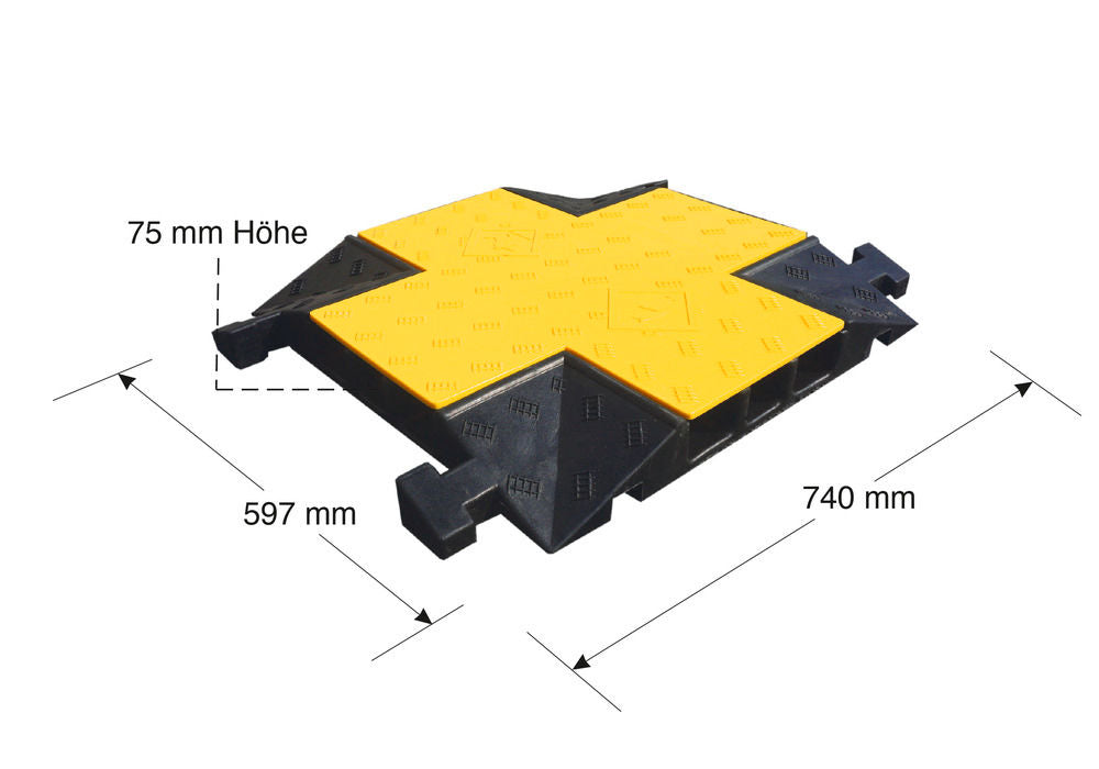 Kružni Element za Kablove Moravia 271697W 350 x 350 x 600 mm Crna Hartguma