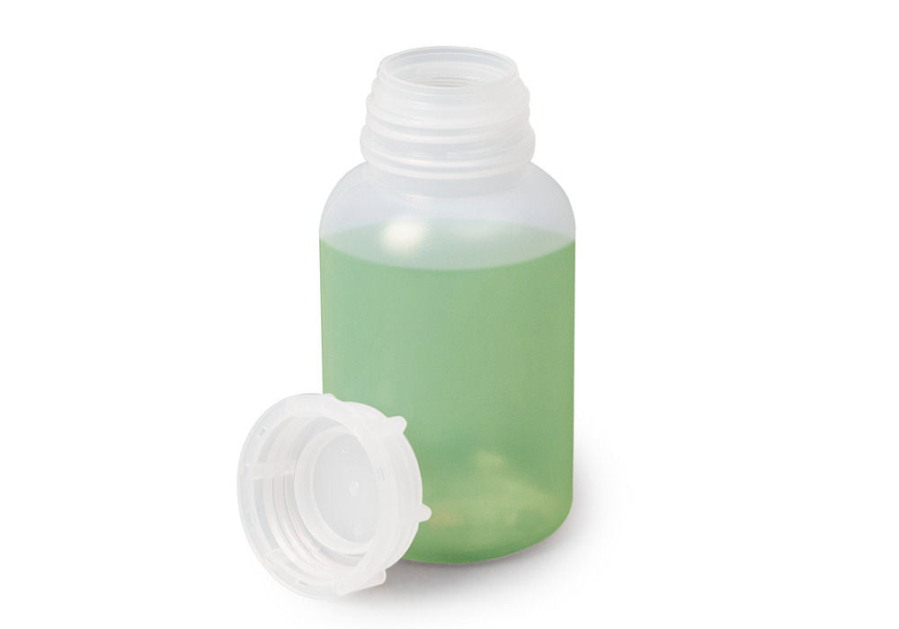 LDPE Boce sa Širokim Grlom Okrugle Prirodno-Transparentne 250 ml Pakovanje od 30 Komada DENIOS 261405W