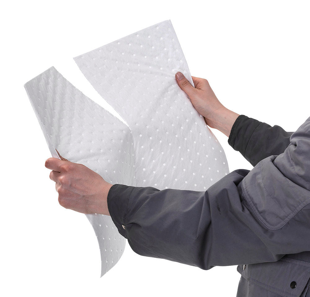 Denios DENSORB® Upijajuće Vlaknaste Prostirke Za Ulje Economy Single Heavy 40x50cm 100 Kom