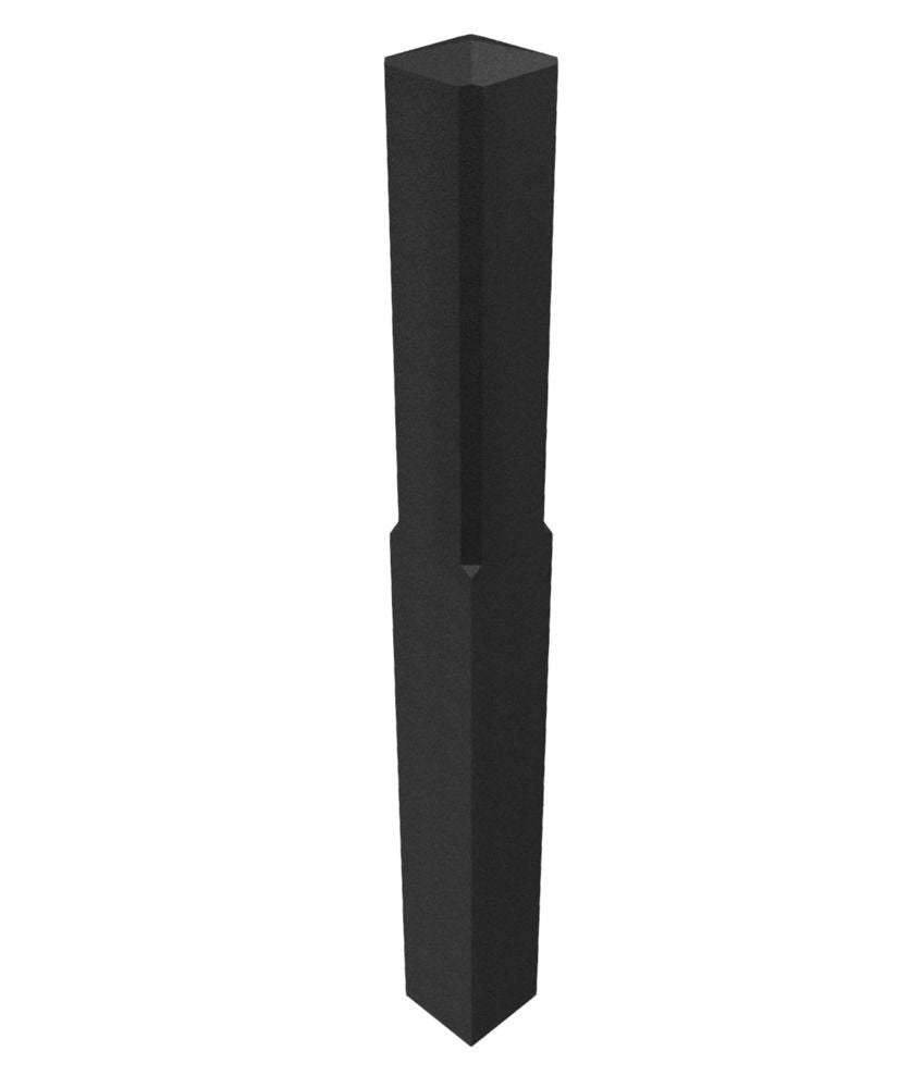 Kvadratni Zaštitni Stub Od Recikliranog Materijala 140 x 140 mm Ukupna Dužina 1400 mm Crni Schake 280696W