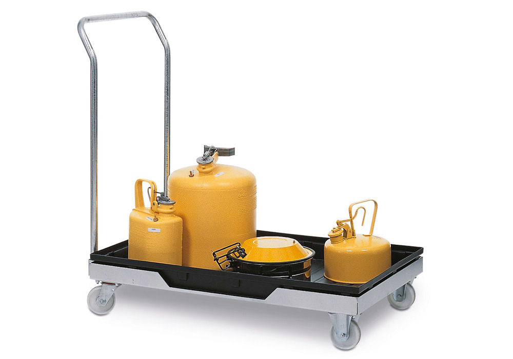 DENIOS Transportni Kolica sa Sabirnom Kadom i Potisnom Ručkom 1110 x 602 x 1074 mm 114837W