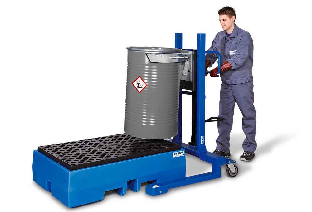 Denios Fassheber Servo FL 12-K 300 Kg Plavi