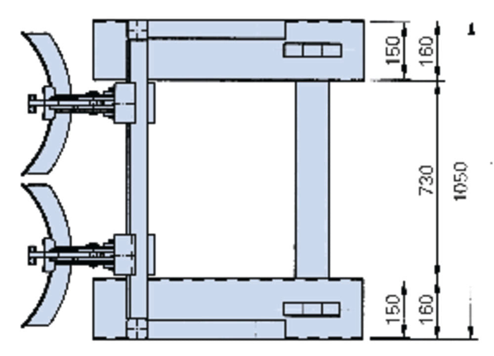 Denios Fassgreifer SH 2 Čelik Plavi 700 Kg 2 × 200 L