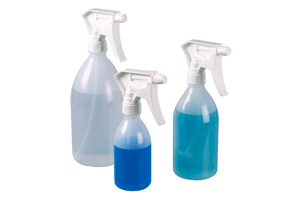 LDPE Boca sa Raspršivačem sa Ručnom Pumpom Prozirna 250 ml Pakovanje od 10 Komada DENIOS 281808W