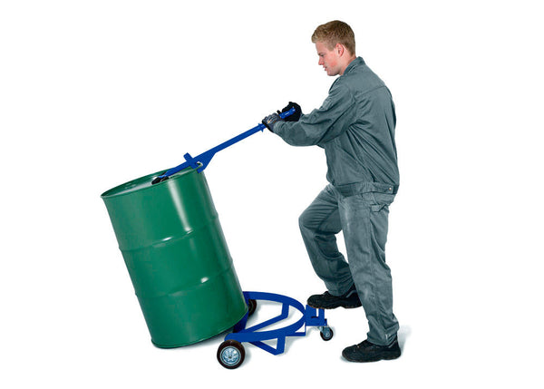 Denios Čelični Fassroller Caddy 200 L 250 Kg Plavi