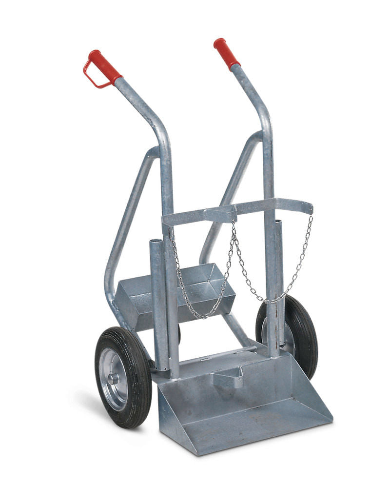 Denios Čelična Kolica Za Gasne Boce 2 Boce 50 L 250 Mm