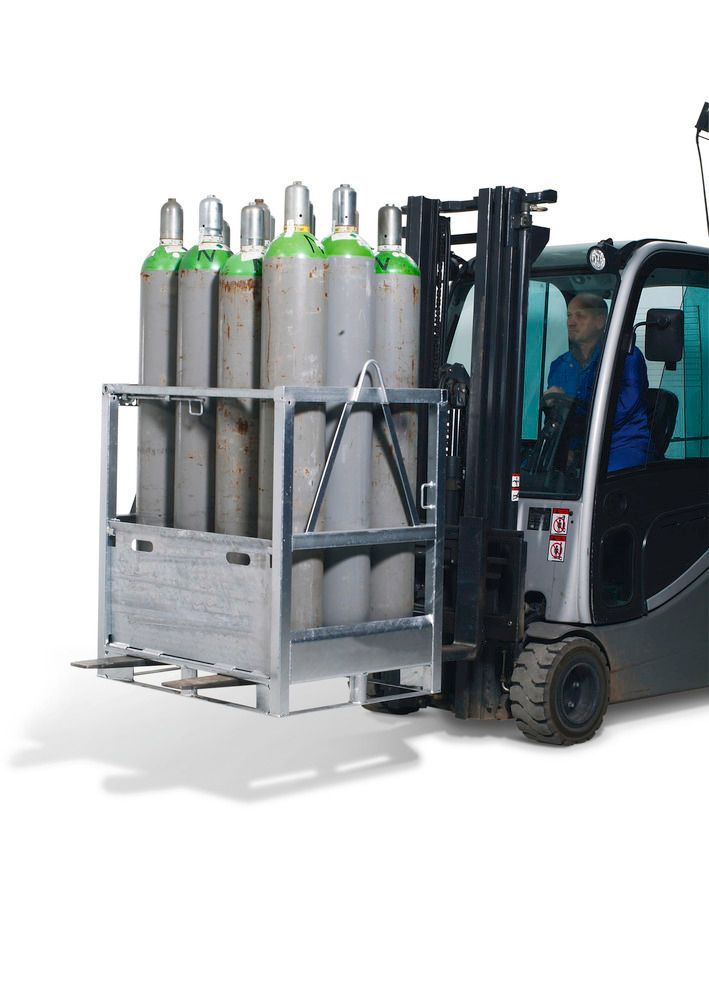 Denios Čelična Paleta Za Gasne Boce 12 × 50 L 230 Mm