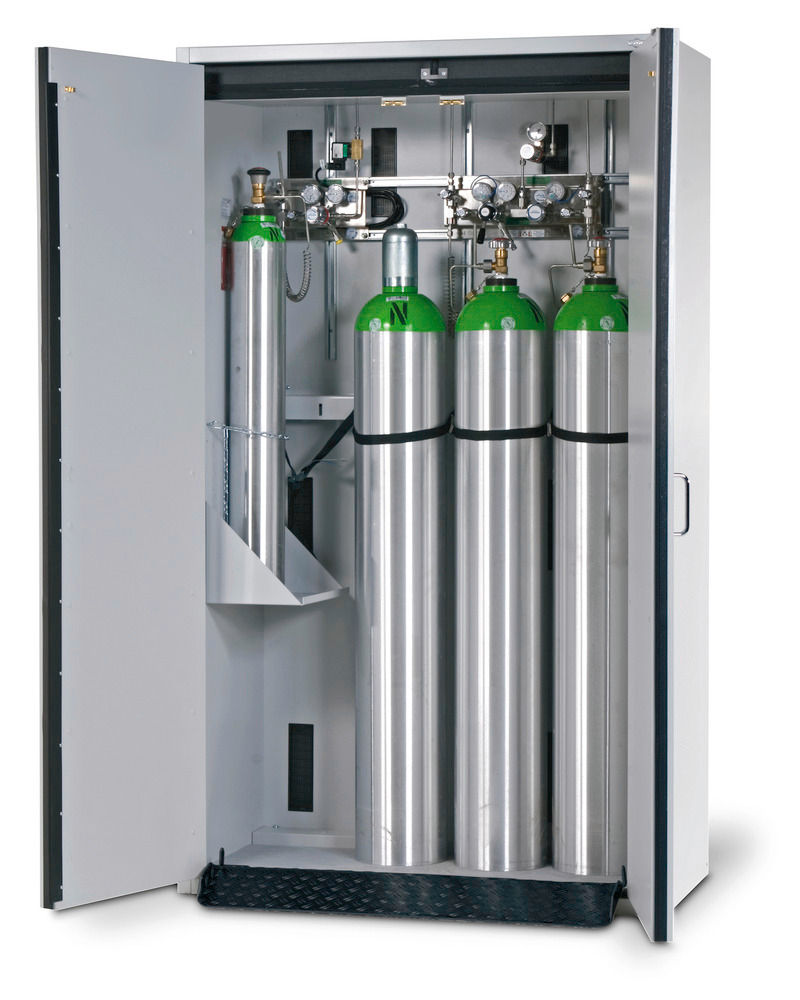 Asecos Čelik Orman za Gasne Boce 4x50l 1198x615x2050mm Sivi