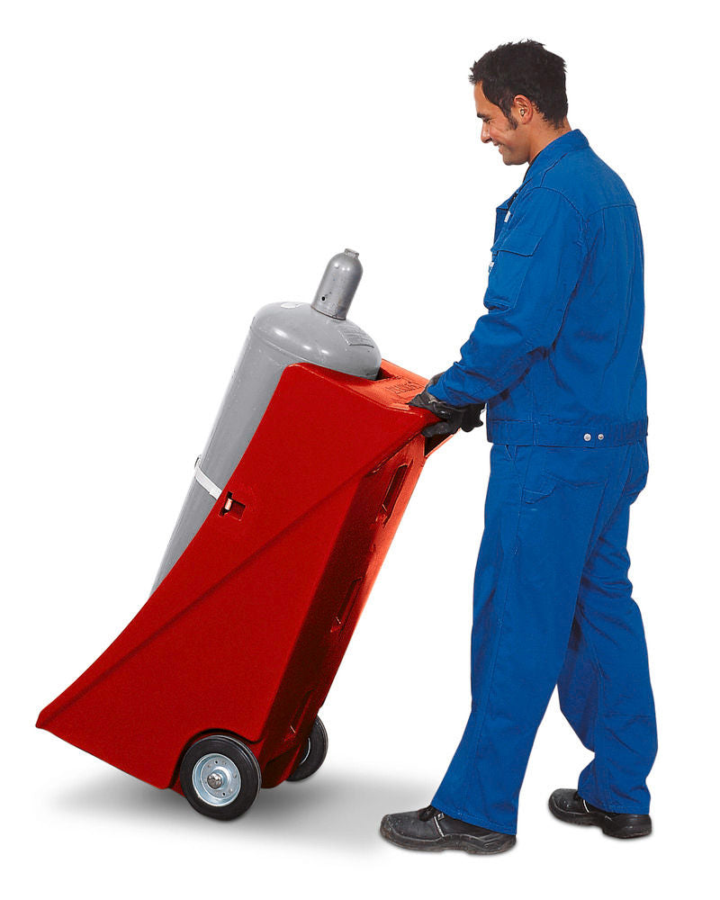 Denios Polietilenski Kolica Za Gasne Boce 1×80 Kg 320 Mm