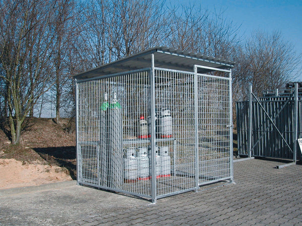 Denios Skladište Za Gasne Boce Sa Rešetkastim Zidovima I Krovom 128x50l 4000x2290x2200mm Pocinkovano
