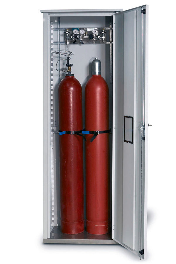 Asecos Čelik Orman za Gasne Boce 2x50l 700x400x2150mm Sivi