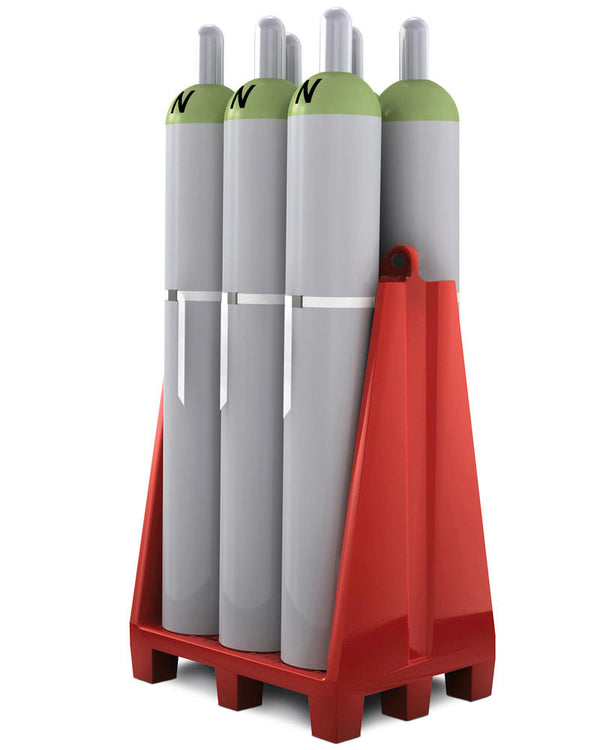 Denios PE Paleta Za Gasne Boce 6 × 50 L 230 Mm