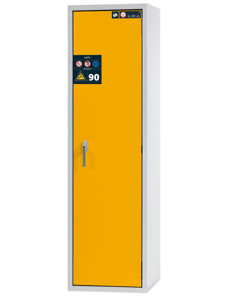Asecos Vatrootporni Orman Za Gasne Boce G90 1x50l 598x615x2050mm Sivo/Žuti
