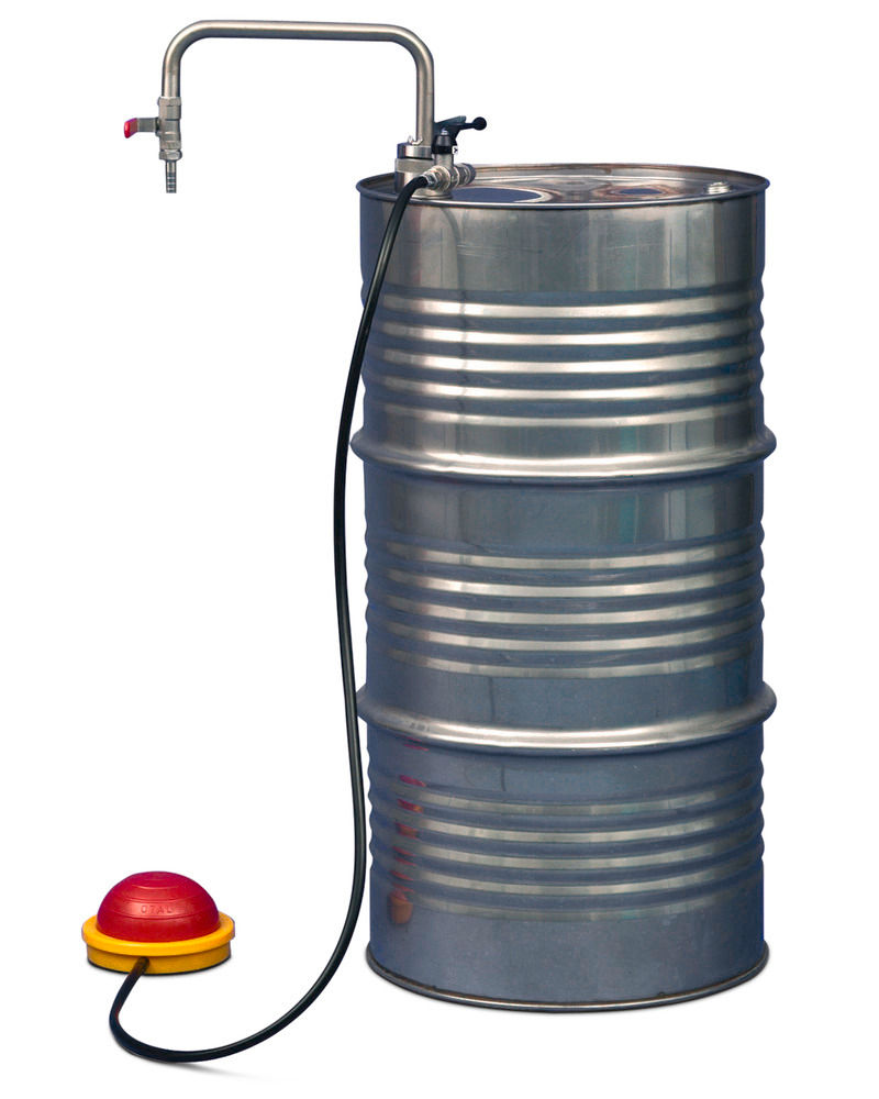 Denios Pumpa Za Rastvarače Od Nerđajućeg Čelika Za Nožni Pogon 950 Mm 20 L/Min