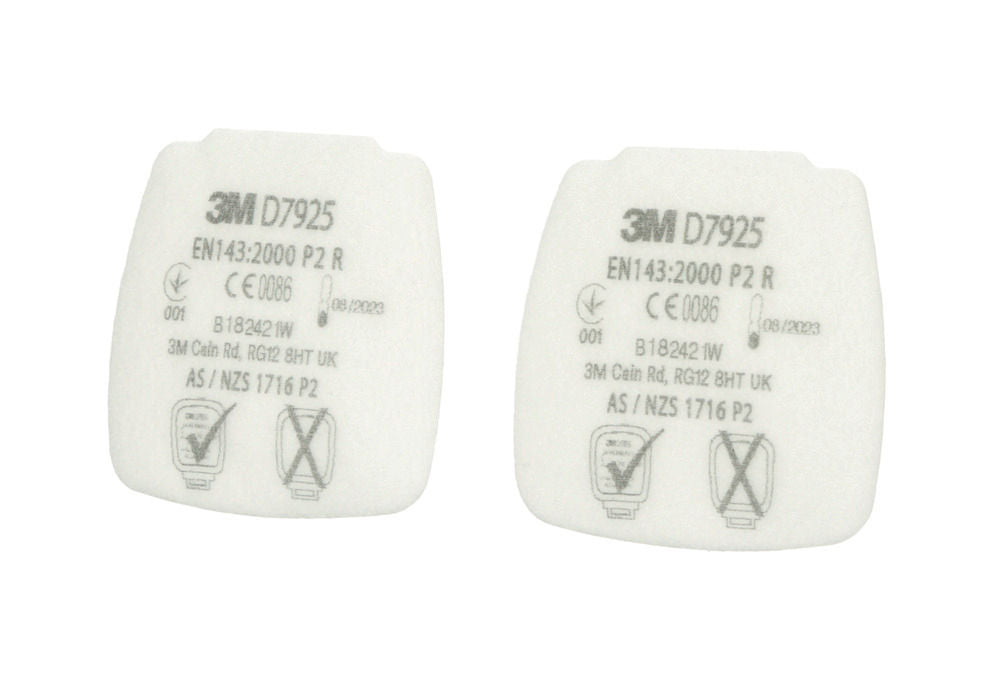 Partikelfilter 3M Secure Click D7925 P2 R za Gasfilter D8051 D8055 D8059 2 Para