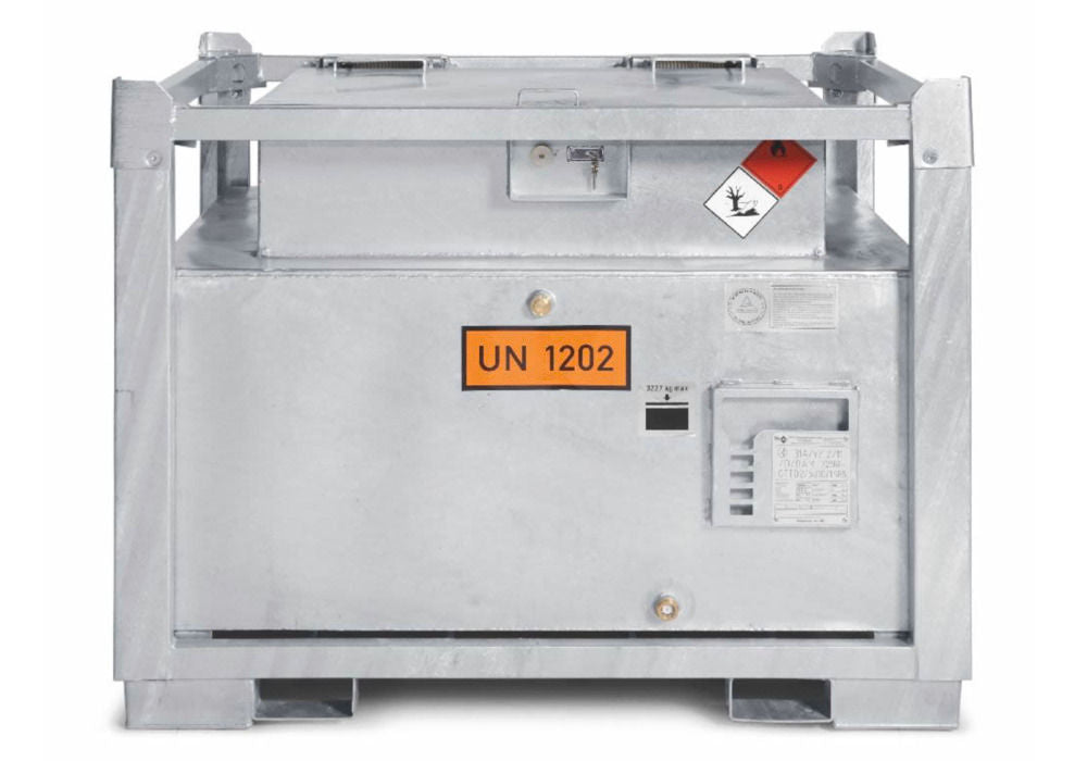 Mobilna Dizel Pumpna Stanica od Čelika 1000 Litara sa Pumpom 12 V ESE 188343W