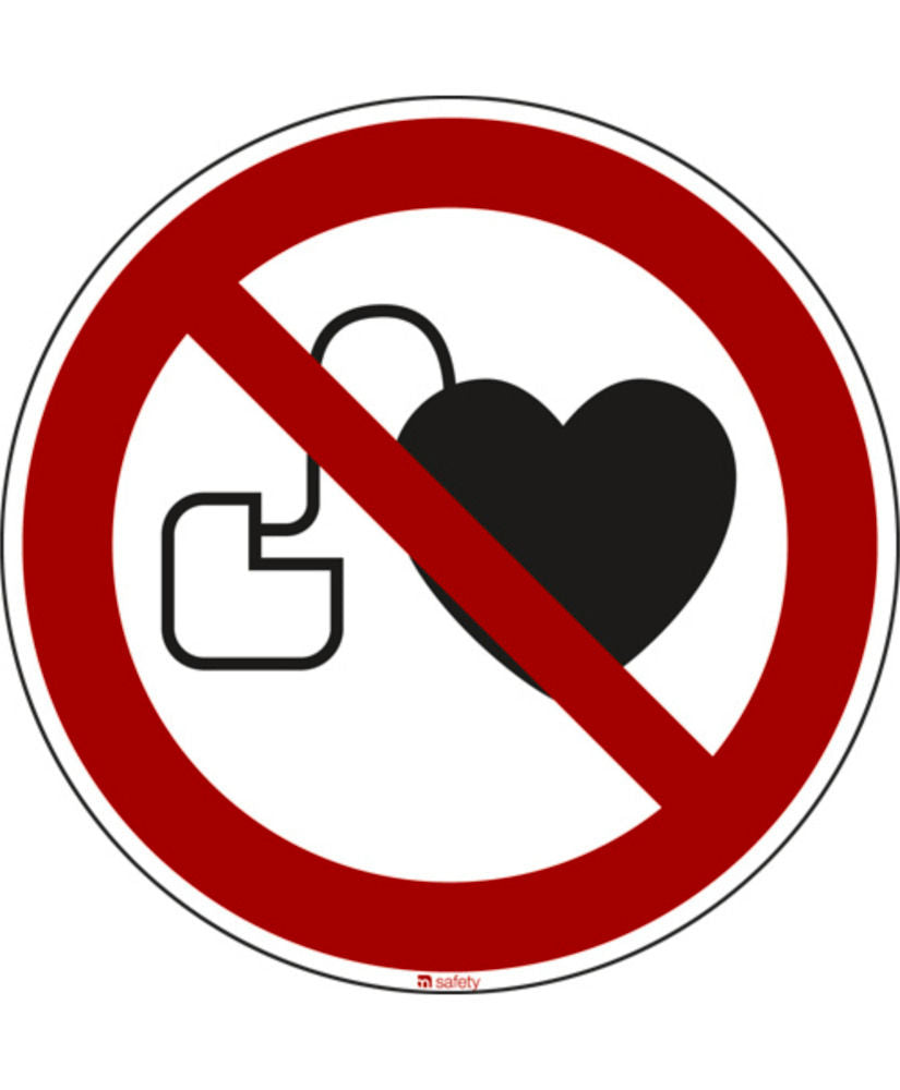 DENIOS Znak Zabrane Pejsmejker Ili Defibrilator P007 285120W