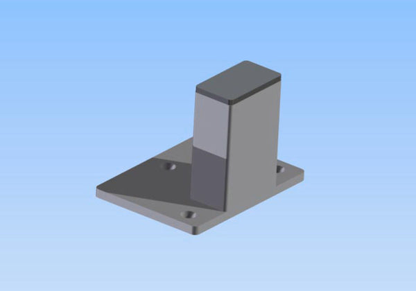 TTS Trennwandsystem 9200 srednji stub 100 x 100 x 2200 mm ultramarin plava 285238W