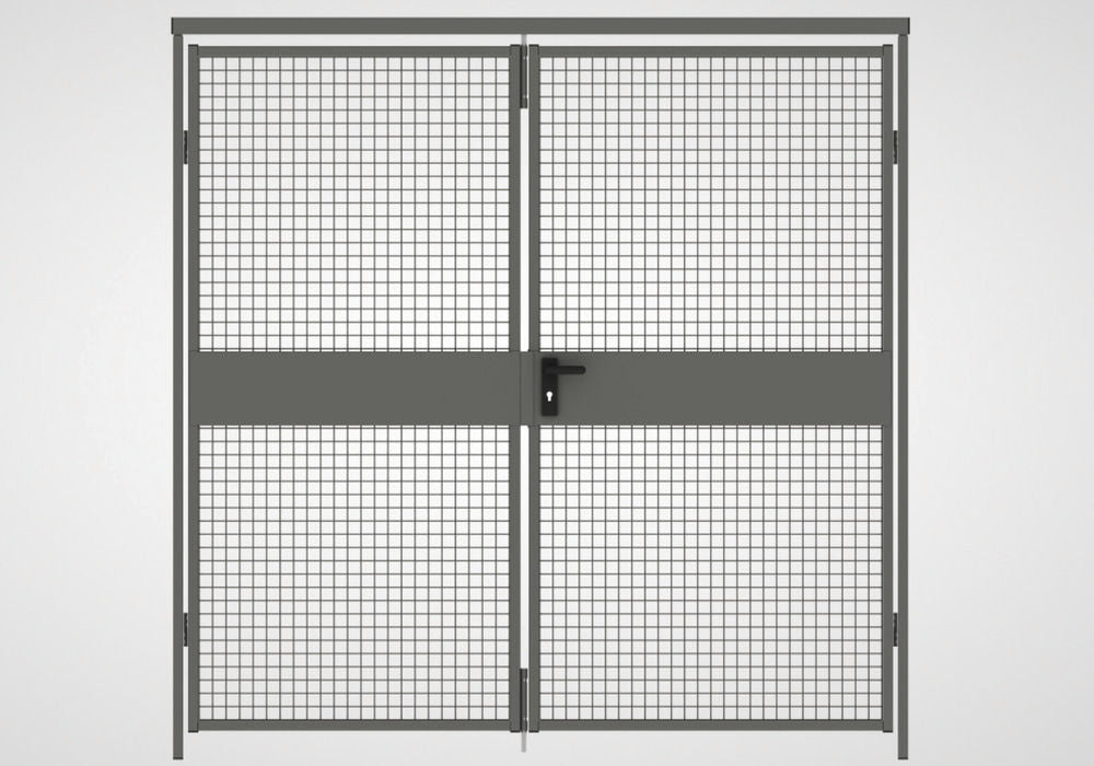 Trennwandsystem 9200 Dvokrilna Vrata 2000 x 2200 mm Siva TTS 285279W