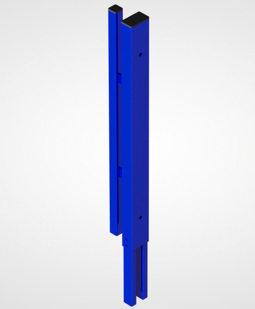 Sistem pregradnih zidova 9200 T-nastavni stub ultramarin plava 750 mm TTS 285244W