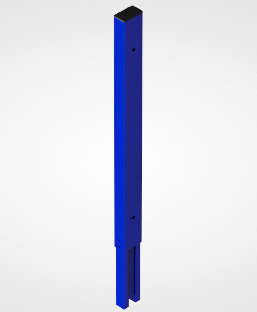 Sistem pregradnih zidova 9200 početni/završni stub 100 x 100 x 750 mm ultramarin plava TTS 285241W