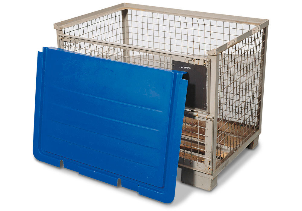 Zaštitna Navlaka za Gitterbox od Polietilena (PE) DENIOS 106176W 1200 x 820 x 90 mm Plava