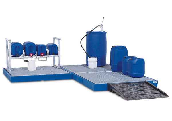DENIOS Polietilen Classic-Line Podni Element 236800W 235l Kapaciteta Crna