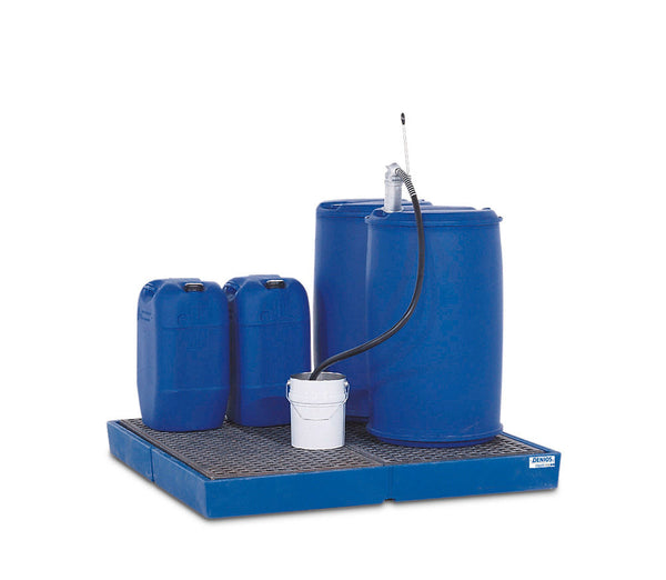 DENIOS Polietilen Podni Element Classic-Line sa PE Rešetkom 220l Kapaciteta