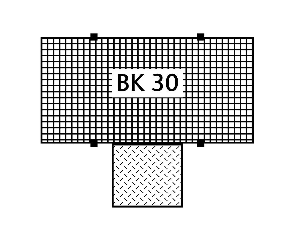 DENIOS Polietilen Classic-Line Podni Element 114891W 400l Kapaciteta Crna