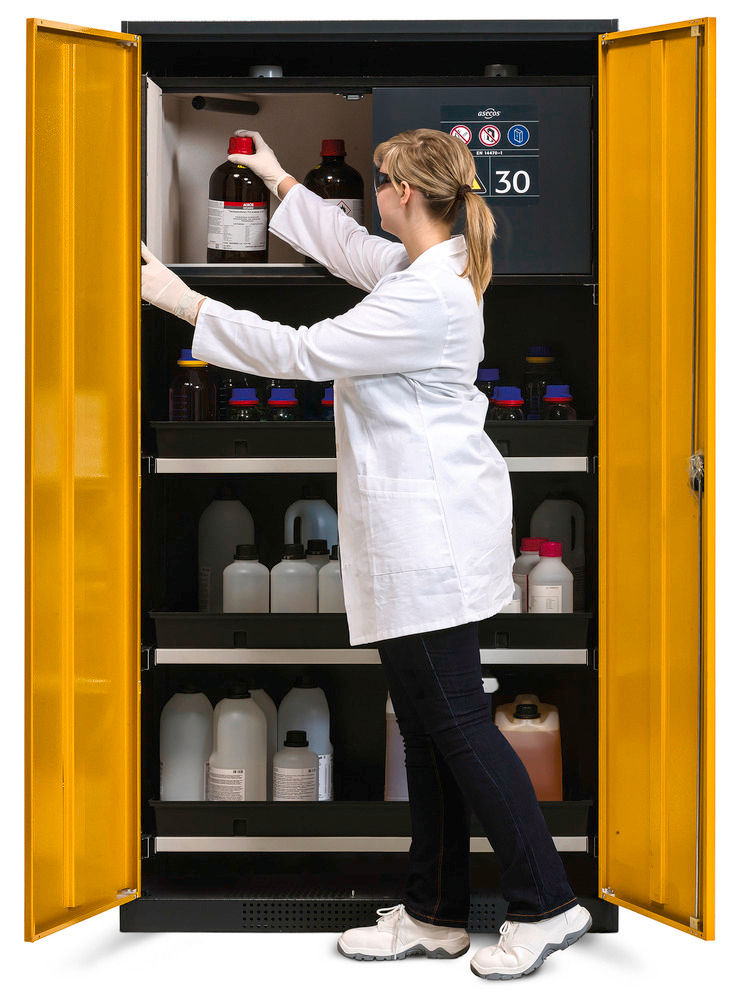 Asecos Čelik Ormar za Opasne Materije Systema-Plus CS-30 218472W 2 Krila Žuta