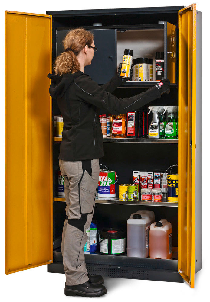 Asecos Čelik Ormar za Opasne Materije Systema-Plus CS-30 218479W 2 Krila Žuta