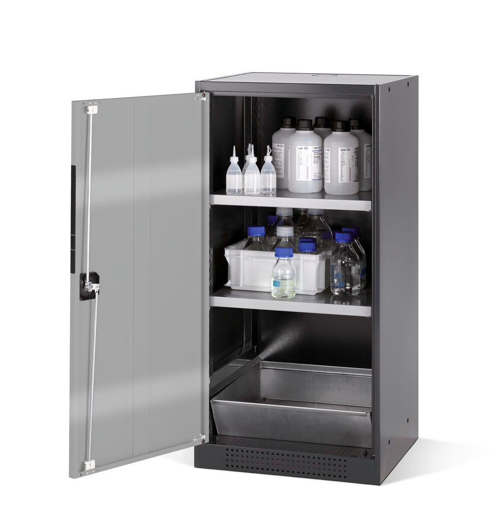 Orman Za Hemikalije Asecos CS-52L Antracit Srebrna 545x520x1105mm 2 Police