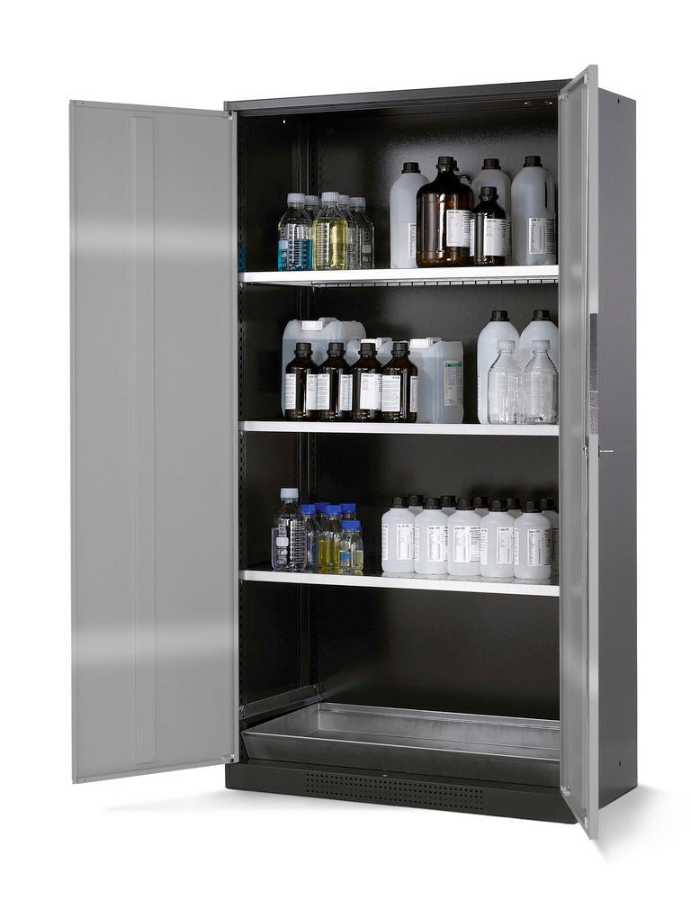 Orman Za Hemikalije Asecos CS-103 Antracit Srebrna 1055x520x1950mm 3 Police