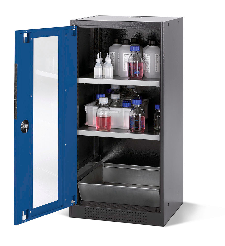 Orman Za Hemikalije Asecos CS-52LG Antracit Plava 545x520x1105mm 2 Police 1 Bodenwanne