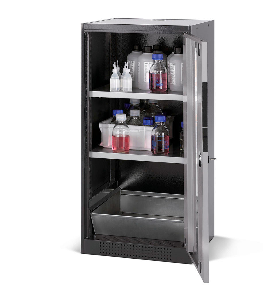 Orman Za Hemikalije Asecos Systema CS-52RG Antracit Srebrna Vrata 2 Police 545x520x1105mm