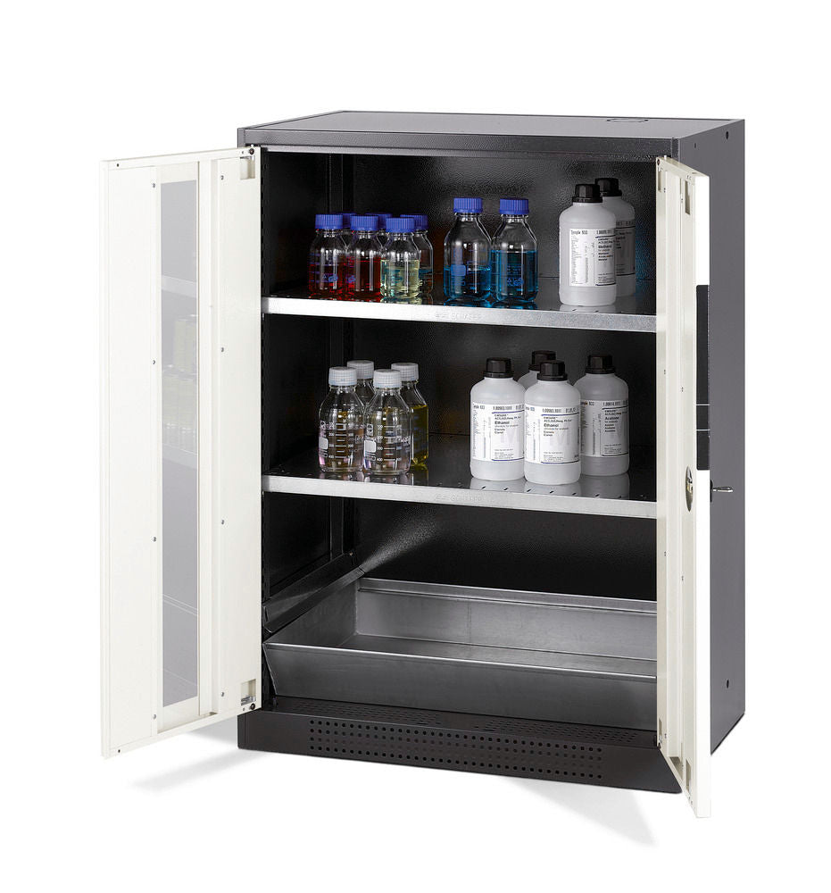 Orman Za Hemikalije Asecos Systema CS-82G Antracit Bela Vrata 2 Police 810x520x1105mm
