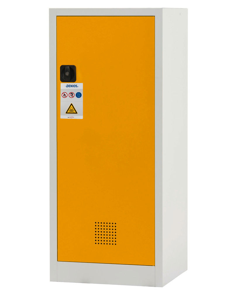 Orman Za Hemikalije Denios CS 60-140 Siva Žuta 600x500x1400mm 3 Auffangwannen