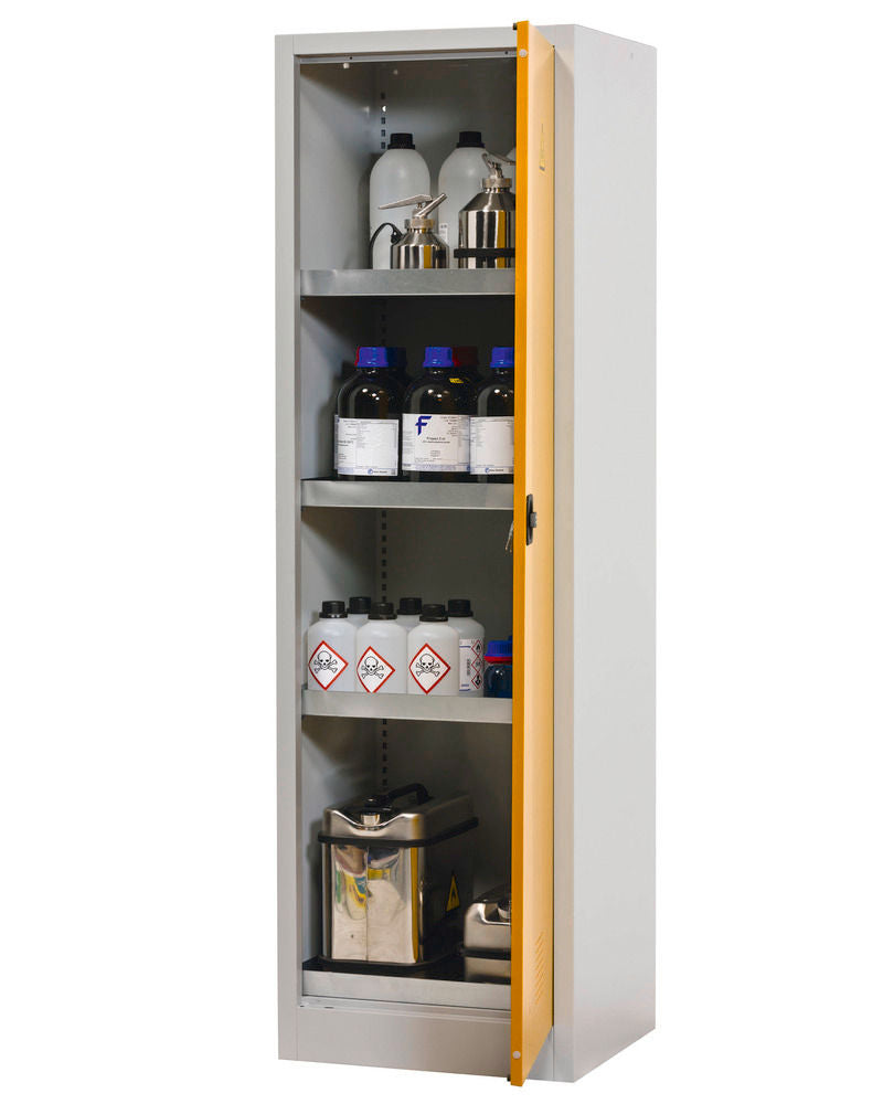 Orman Za Hemikalije Denios CS 60-195 Siva Žuta 600x500x1950mm 4 Police