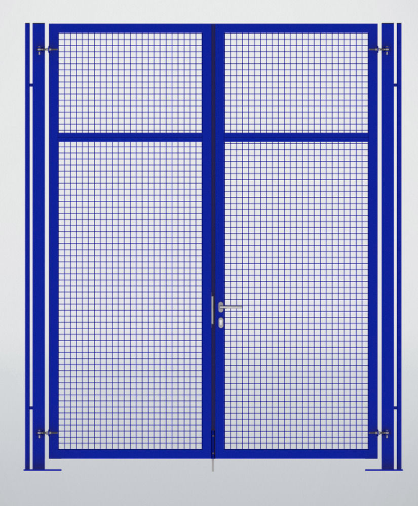 TTS Trennwandsystem 9200 Dvokrilna kapija 2500 x 2950 mm Ultramarin plava 285261W