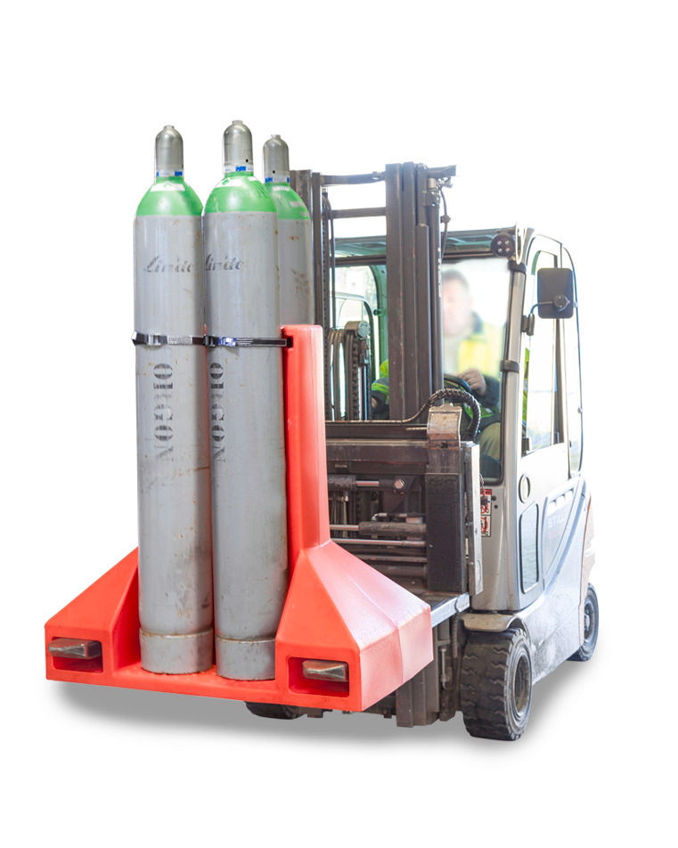 Denios Paleta Za Gasne Boce Od Polietilena 4×50 L 230 Mm