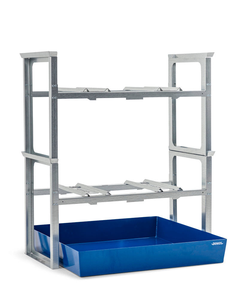 Denios Čelik Regal za Bure Grundfeld 4 Bureta 200L 1429x1210x1637mm Lakirana