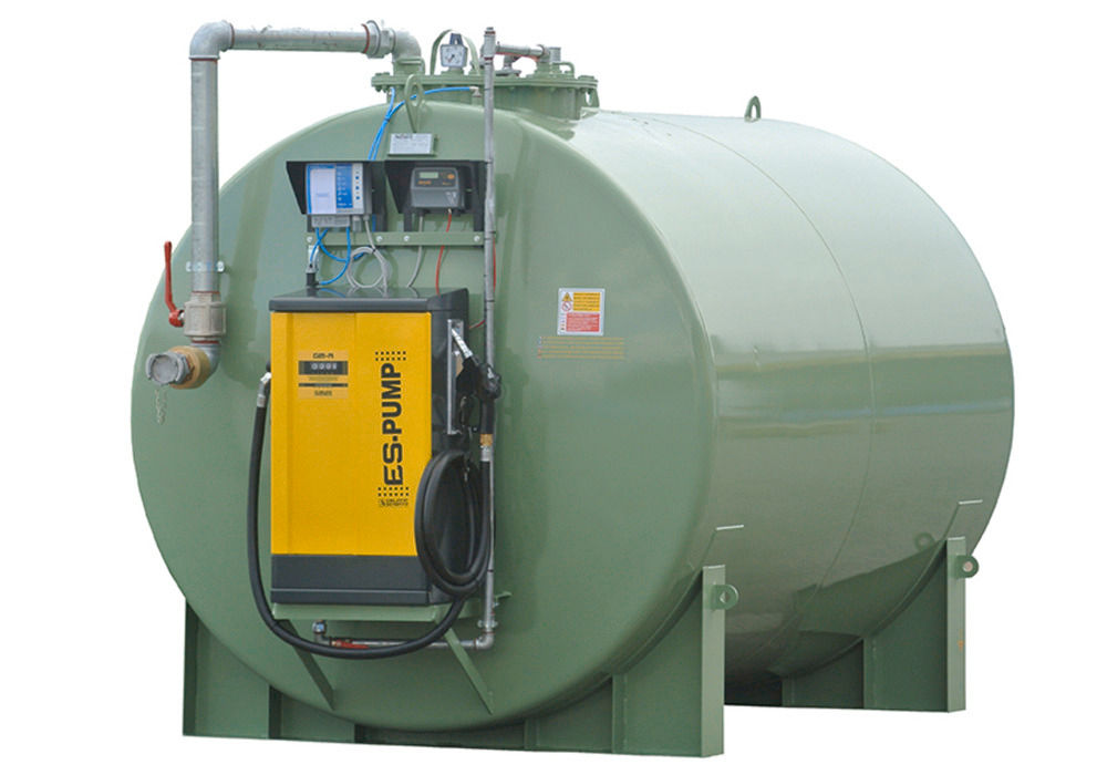 Dvozidni Rezervoar po EN 12285 3000 Litara sa Električnom Pumpom 70 L/min DENIOS 294213W