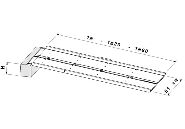 Sklopiva Prilazna Rampa Aluminijumska Protivklizna 1060 Mm Mottez