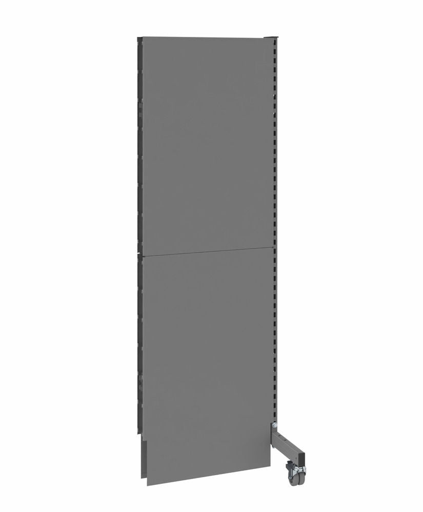 Mobilna Akustična Pregrada Anbaufeld 625 x 2000 mm Akustični Perforirani Lim Jednostrano Siva DENIOS 293074W