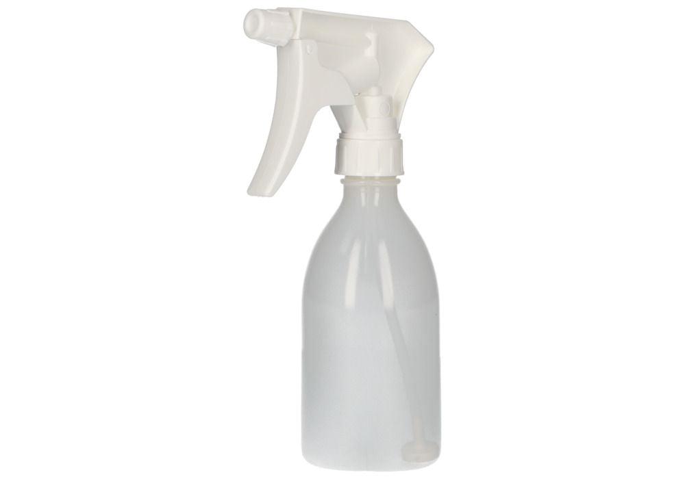 LDPE Boca sa Raspršivačem sa Ručnom Pumpom Prozirna 250 ml Pakovanje od 10 Komada DENIOS 281808W